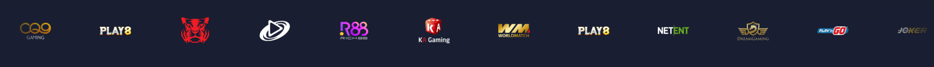 MCW Casino game provider list banner